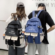 Laptop Travel Backpack secosana laptop b Equipped with USB charging port 书包女大学生韩版高中旅行双肩包男初中生ins日系大容量