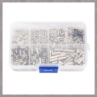 [M G L O] 600Pcs 0.5mm2-6mm2 22-10 AWG Non-Insulated Wire Connector Ferrules Electrical Cable Termin