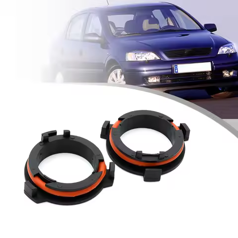 2Pcs For Opel Astra G Zafira A 1999-2005 H7 Led Dipped/Low Beam Headlamp Bulb Cap Mount Ring Headlig