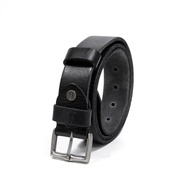 camel active Men Belt Leather Irregular Finished Black (1564HRG-17#BLK)