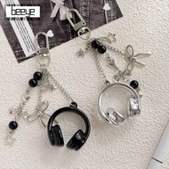 BEEYE Music Headphone Bag Charms, Hanging Y2K Headphone Charms, Fashion Bag Decoration Phone Strap