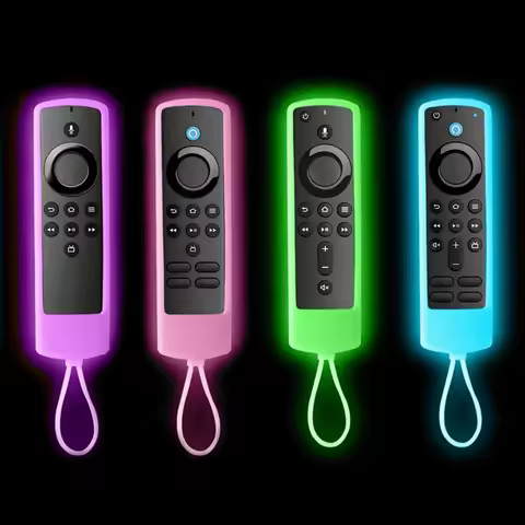 Glow In The Dark Silicone Remote Cover For FireStick Streaming Media Device | Firesticktv 4k+ 2021 |