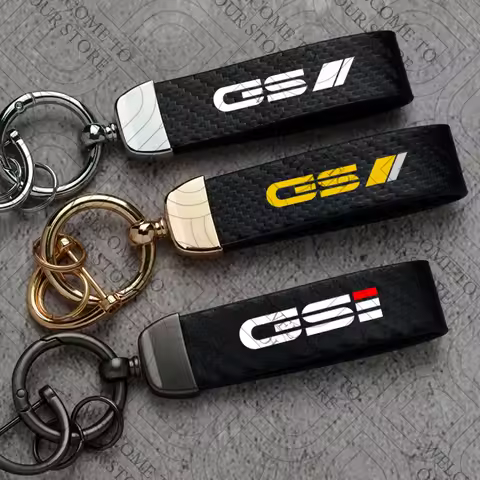 For Opel GS // GSI OPC LINE Logo Zafira Astra Mokka Movano Insignia Car Carbon Fiber Leather Car Key