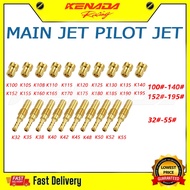 20Pcs Set Mortorcycle Slow/Pilot Jet Scooter Main Jets For PWK  PE NSR OKO CVK Carburetor main nozzl