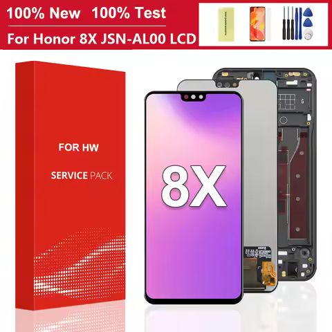 6.5" For Honor 8X JSN-AL00 JSN-L22 JSN-L21 LCD DIsplay + Touch Screen with frame Digitizer Assembly 