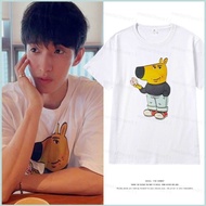 NS1 SEVENTEEN Lee Seok Mi DK CHILL GUY My New Character bear T-shirt short sleeve top SN1