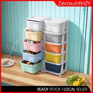 HTW shop 3 / 5 Layer Almari Baju Baby Plastic Cupboard Storage Box Rak Baju Organizer Kabinet