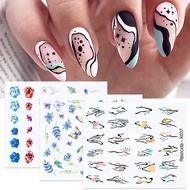 Flower Butterfly Nail Art Water Decals Nail Art Stickers Nail Transfer Sticker