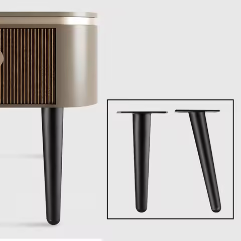 4pcs/set Oblique Tapered Furniture Legs Metal Sofa Bed Feet Cabinet Leg Cupboard Table Furniture Har