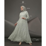 Ceeza Dress by Nadheera Luxury/Pakaian Muslim Gamis Wanita Motif Bunga