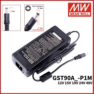✰Mean Well Adaptor GST90A P1M 90W 220V AC to DC 12V 15V 19V 24V 48V Meanwell Universal Charger Switching Power Supply