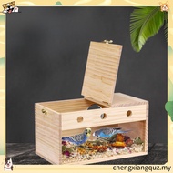 Pet Wood Parakeet Budgie Cockatiel Breeding Nesting Bird Avery Cage Box ZG