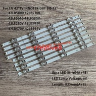 Kit/8PCs led strip for LG Innotek DRT 3.0 42 "a type B type 42lb5820 42lb5610 42lb6500 42lb5800 42lx