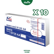 [10 แพ็ค] 555 Paper plus ซองขาว เบอร์ 9/125 AA หนา 100 แกรม ซองจดหมาย ซองเอกสาร บรรจุ 50 ซอง/แพ็ค