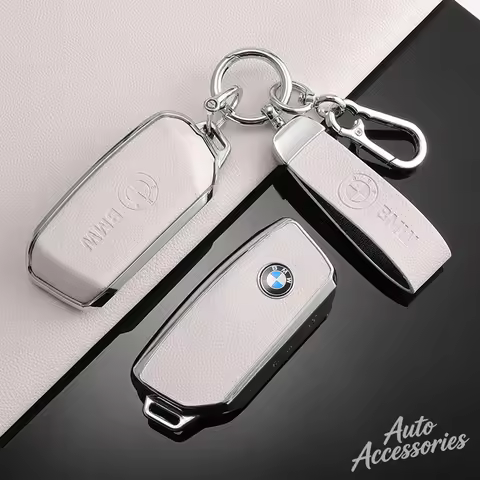 TPU Alloy Car Key Case Cover Protection Shell Keychain For BMW 2 4 5 7 Series IX XM X3 X4 X5 X6 X7 I