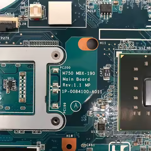 Mainboard 1P-0084100-A011 For Sony Vaio VGN-SR VGN-SR19VN PCG-5N1M M750 MBX-190 Laptop Motherboard A