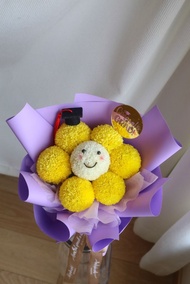 笑哈哈花束 感恩花束 笑臉花束 鮮花花束 笑哈哈 乒乓菊 🌼 畢業 生日 謝師 探病花束 💐小禮物