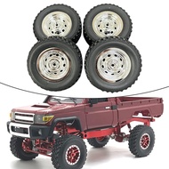 [mcfsnzwtxz1bw] 4 Pieces RC Wheels And Tires Set RC Crawler Car Tires Replacement RC Upgrade