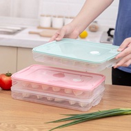 Ready Stock Dumpling Storage Box Ice Tray H769 Plastic Dumpling Box Refrigerator Dumpling Storage Box Kitchen Multi-Layer Fresh-Keeping Box Household Compartment Quick