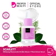 SCARLETT Whitening Niacinamide 5% Beta Glucan 7 Phyto Extract Serum Indonesia / Facial Wash Essence
