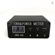 SWR-120 1.8MHz-50MHz 0.5W-120W Standing Wavemeter OLED Digital Display SWR HF Shortwaves Meters Powe