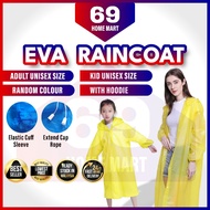 Waterproof Raincoat Hoodie Poncho Rainsuit Reusable Foldable Adult Kid Baju Hujan Dewasa Budak EVA 雨