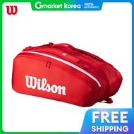 Wilson | กระเป๋าเทนนิส Wilson Super Tour Red 15PK รุ่นปี 2025 รหัสสินค้า WR8036601001