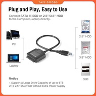 E-yield USB 3.0 to SATA Adapter Cable for 3.5 2.5 Inch HDD SSD 40cm - ZD0004