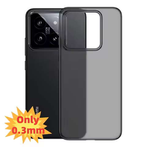 0.3mm Ultra Thin Matte Hard Phone Case For Xiaomi Mi 15 14 13 Pro Translucent Slim PP Soft Back Cove