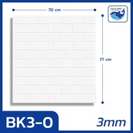 Paus Biru - Wallpaper 3D Foam Bata Wallsticker 77X70CM / Wallpaper Foa