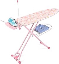 APEXCHASER Ironing Board,Ironing Board with Iron Rest, Built in Iron Caddy,Extra Thick Cover,Height Adjustable,Wall Mount &amp; Closet Hanger 13x43 Pink