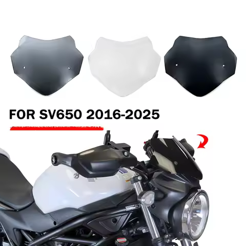 For Suzuki SV650 SV 650 2016 - 2025 SV650 2022 2023 2024 2025 Motorcycle Windshield Raised Windshiel