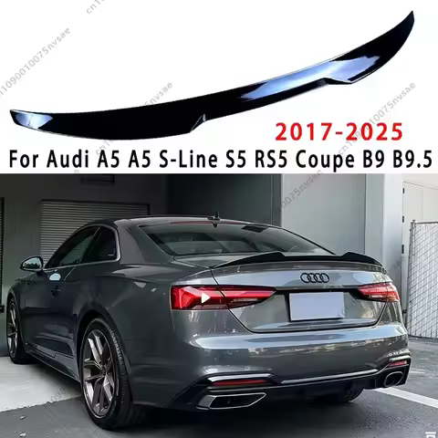 For Audi A5 S-Line S5 RS5 2Door Coupe B9 B9.5 2017-2025 Car Rear Spoiler Cap Roof Spoiler Wing Rear 