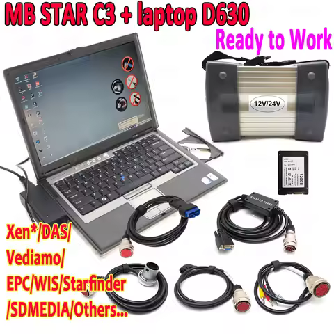Best Quality MB STAR C3 Pro Auto Diagnostic Tool C3 Multiplexer SD scanner With Laptop D630 Software