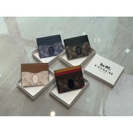 (READY STOCK )OFFER TODAY COACH home card bag coin purse men bag women bag printing color matching