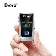 Eyoyo Mini Bluetooth QR Code Scanner with LCD Display Portable Wireless 1D 2D Book Barcode Scanner R