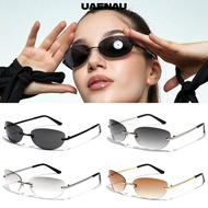 UAENAU Wrap Around Eyewear Shades Rimless Sun Glasses