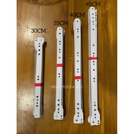 SINGLE TRACK DRAWER RAIL 30CM 35CM 40CM 45CM
