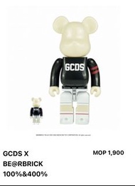 Macau 2022 Bearbrick GCDS x be@rbrick 100% & 400%