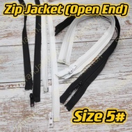 Zip Jacket Biasa(Open End) Size 5# Zip Jaket Zip Baju