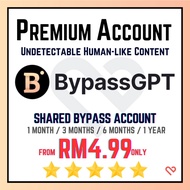 [Auto Delivery] BypassGPT Unlimited Pro | AI Humanizer | Humanize Writing | AI Research | 24/7 Fast 