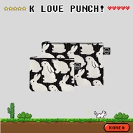 KBP Quilting Little Black Bunnies Pouch (2size) / Kittybunnypony Cotton Wallet / Kitty Bunny Pony