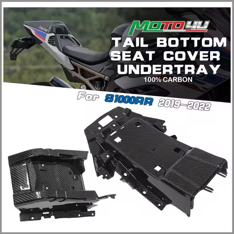 MOTO4U For BMW S1000RR M1000RR S1000R 2020 2021 2022 2023 2023+ Carbon Fiber Tail Bottom Seat Cover 