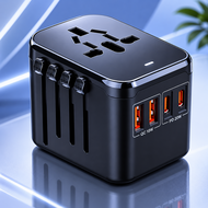 Universal Travel Adapter PD20W QC18W Fast Charging Universal Plug 2 USB C 2 USB A International Trav