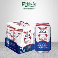 Kronenbourg 1664 Rose Wheat Beer 320ml Can (Pack of 4)