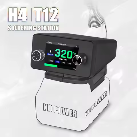 T12 Battery Soldering Station 72W Repair Iron With Auto Sleep Feature Compatible For Milwaukee Dewal