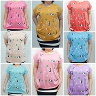 KJ0030 JUMBO GIRL'S T-SHIRT XXL | OVERSIZED CASUAL T-SHIRT | BIGSIZE T-SHIRT TOP | JUMBO XXL TOP