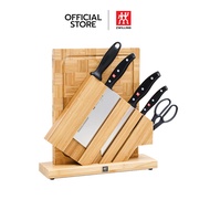 ZWILLING ชุดมีดสแตนเลสสตีล รุ่น TWIN POLLUX เซต 7 ชิ้น ด้ามสี Black N30769005