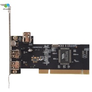 3 Port IEEE 1394 Firewire Card PCI Firewire Adapter IEEE 1394 PCI Controller Card for Desktop PC