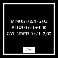 DT59 >> ANTI UV LENS STD MINUS 0S/D -6.00 PLUS 0S/D + 4.00 CYL 0 S/D -2.00